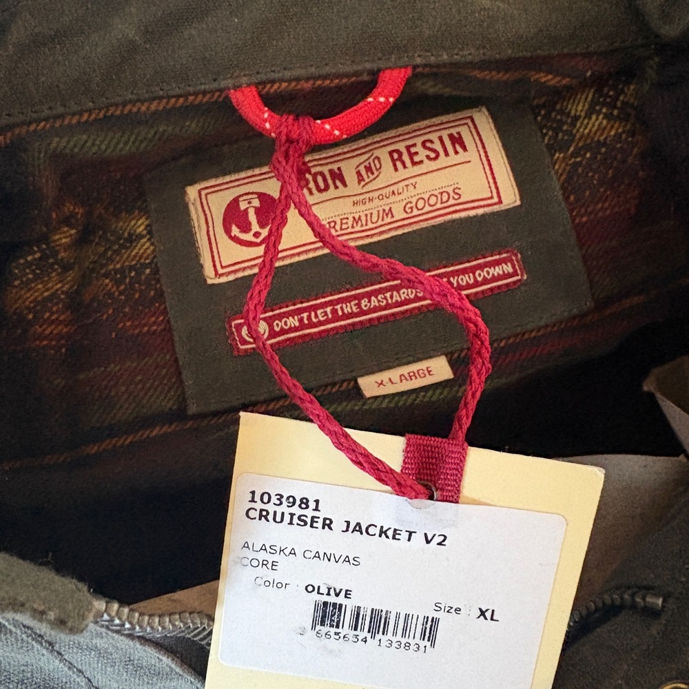 Iron & Resin Dark Olive cruiser jacket - Picture 4 of 5